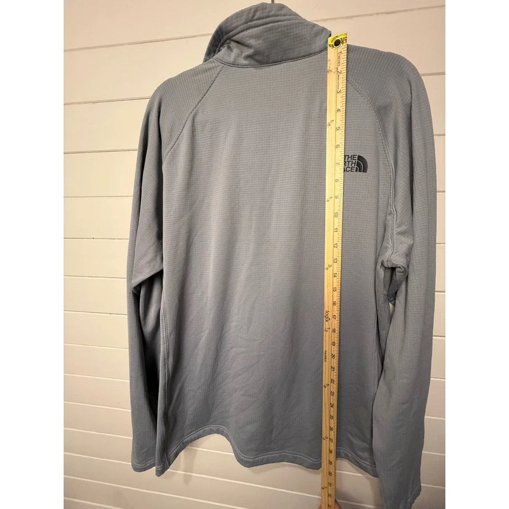 The North Face Mens Gray 1/4 Zip Long Sleeve‎ Pullover XL